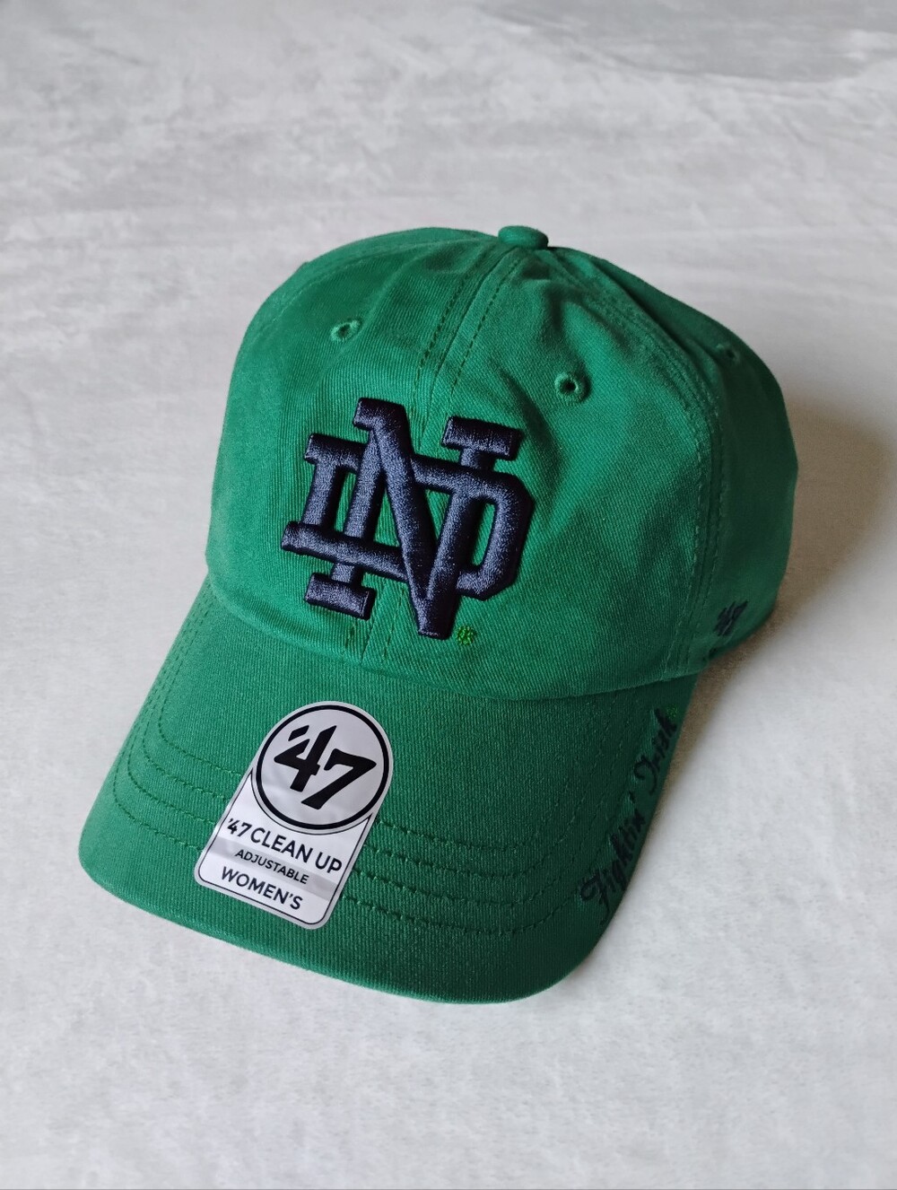 NWT Notre Dame Green Hat | '47 Brand Relaxed Fit | OSFA